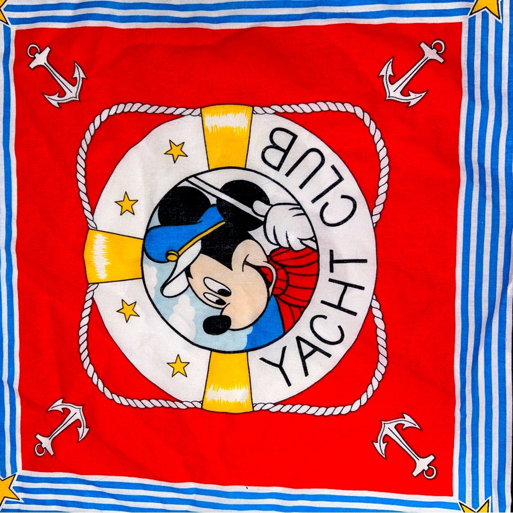Vintage Mickey Mouse Yacht Club Bandana